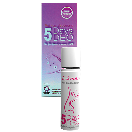 5 Days Deo Roll-On Deodorant For Women 30 ml.