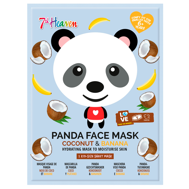 Billede af 7th Heaven Panda Face Sheet Mask For Kids (1 stk)