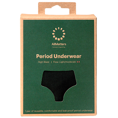 Billede af AllMatters Period Underwear High-Waist Size L (1 stk) hos Well.dk