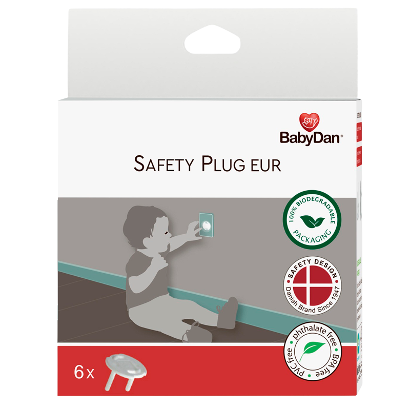 BabyDan Safety Plug Til Stikkontakt (6 stk.)