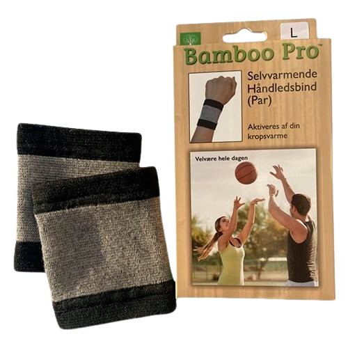 Bamboo Pro Håndledsbind Large (1 sæt)