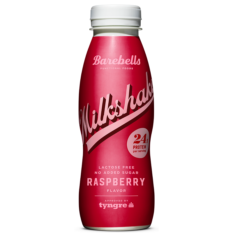 Se Barebells Milkshake Raspberry (330 ml) hos Well.dk