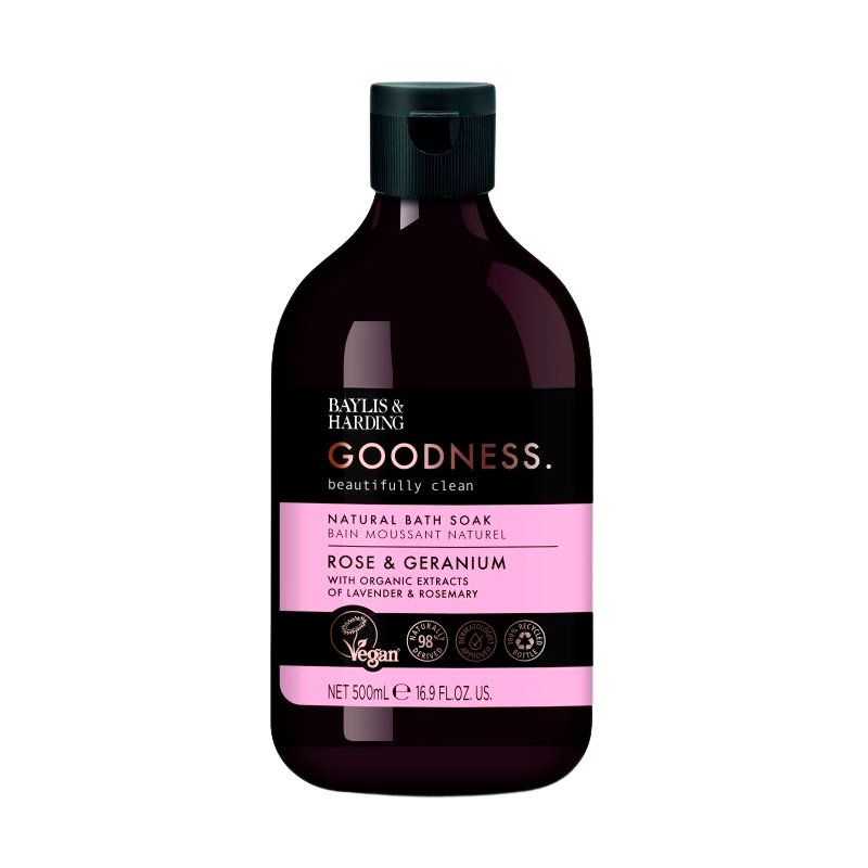 Billede af Baylis & Harding Goodness Rose & Geranium Bath Soak (500 ml)