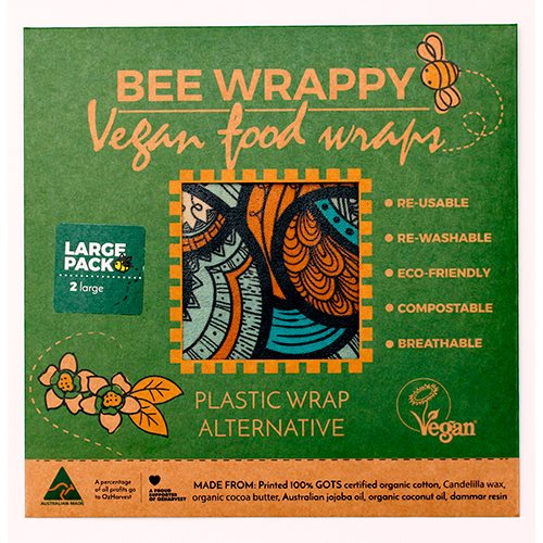 Billede af Bee Wrappy Vegan Food Wraps - 2 x large