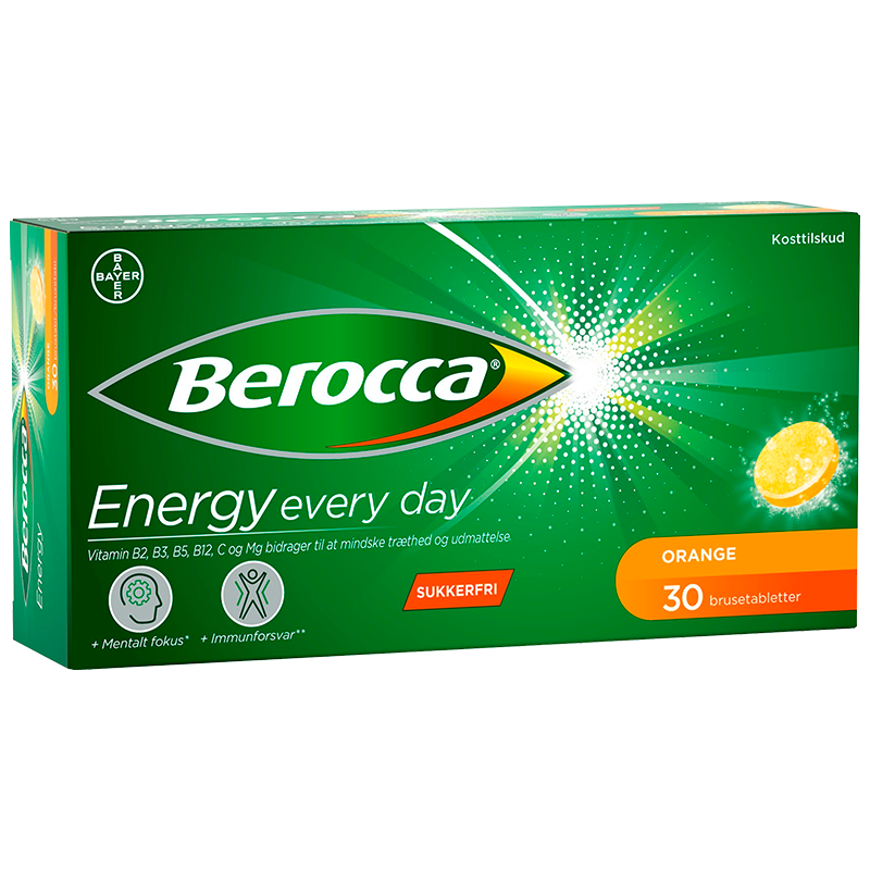 Billede af Berocca Energy Orange (30 brusetablet)