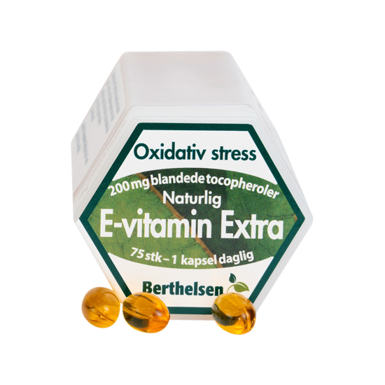 Billede af Berthelsen E-vitamin Extra 75 kapsler