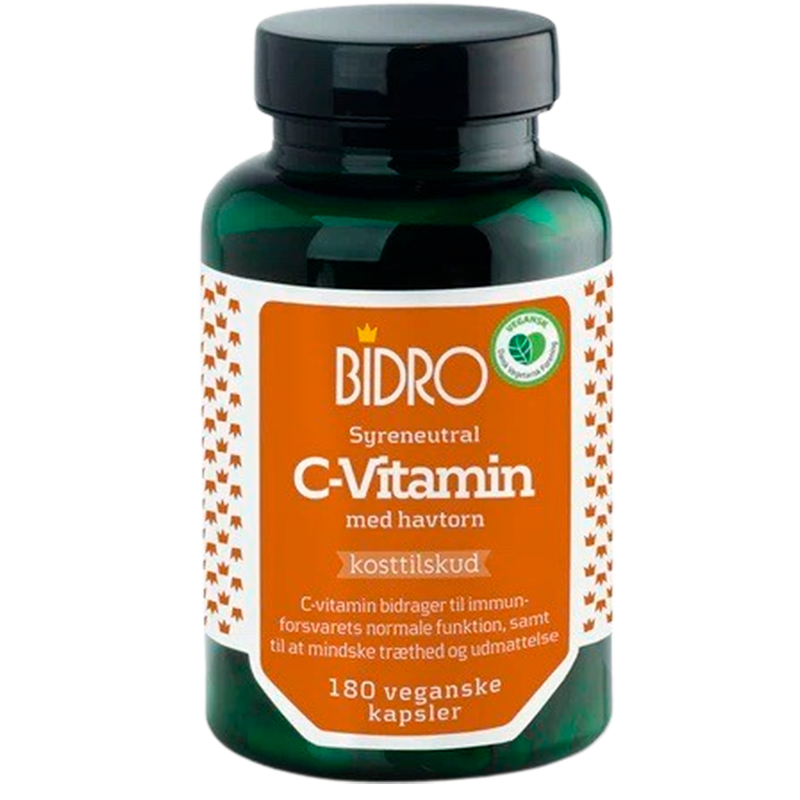 Billede af Bidro Vitamin C (180 kaps) hos Well.dk