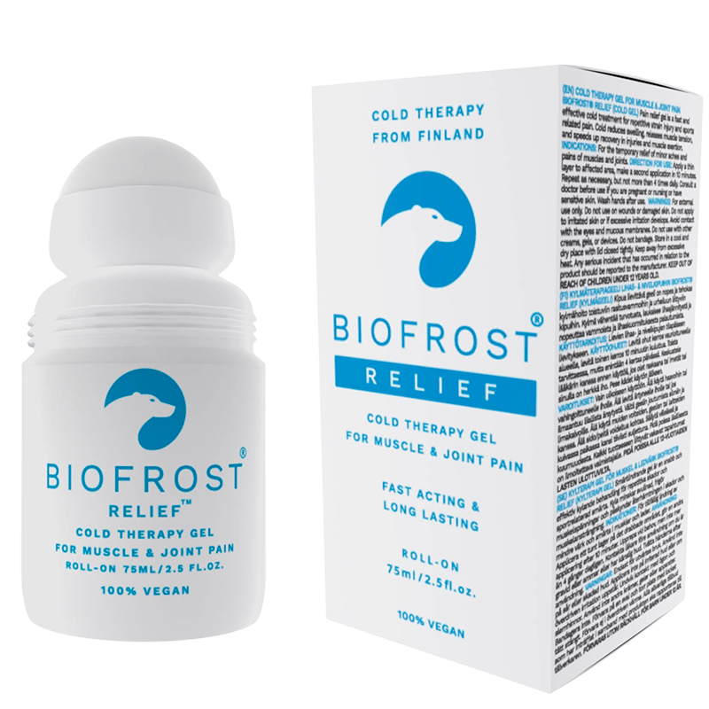Se Biofrost Relief Cold Therapy Gel Roll-On (75 ml) hos Well.dk
