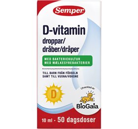 Billede af BioGaia D-vitamindråber Semper (10 ml) hos Well.dk
