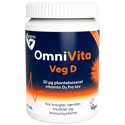 Se Biosym OmniVita Veg D (60 kaps) hos Well.dk