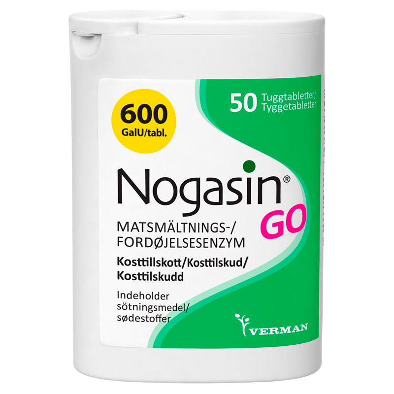 Billede af Biosym Nogasin GO (50 tyggetabs) hos Well.dk