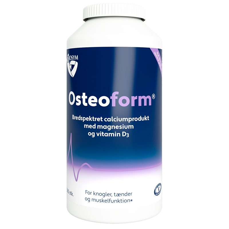 Se Osteoform Calcium, Magnesium og D-vitamin 360tabl. hos Well.dk