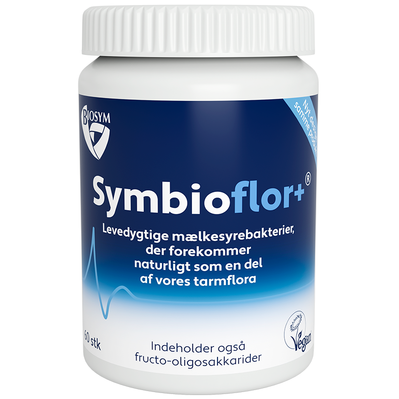 Se Biosym Symbioflor+ - 60 kapsler hos Well.dk