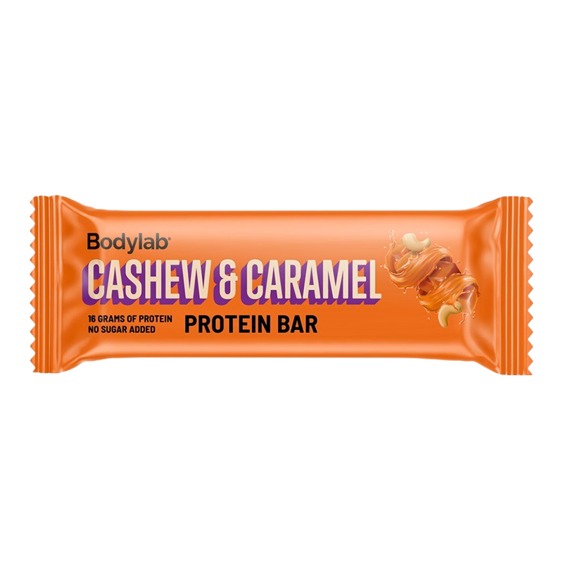 Se Bodylab Cashew & Caramel Protein Bar (55 g) hos Well.dk
