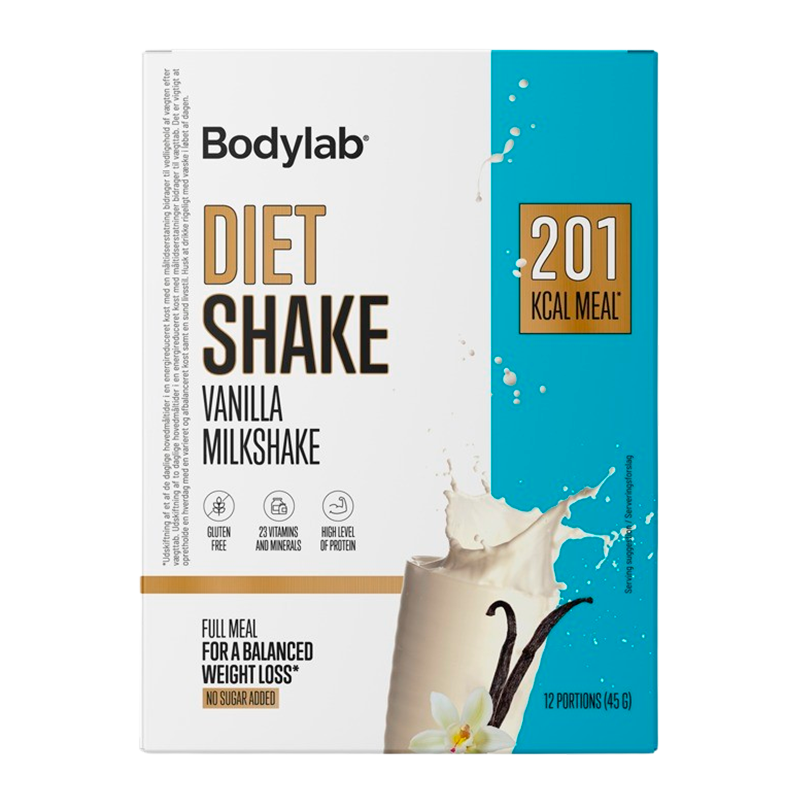 Billede af Bodylab Diet Shake Box Vanilla Milkshake (12x45 g)