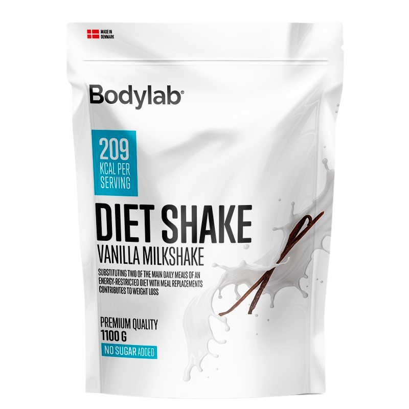 Se Bodylab Diet Shake Vanilla Milkshake (1100 g) hos Well.dk