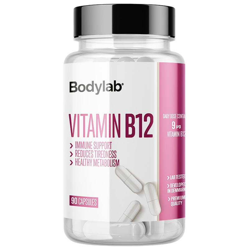 Se Bodylab Vitamin B12 (90 kaps) hos Well.dk