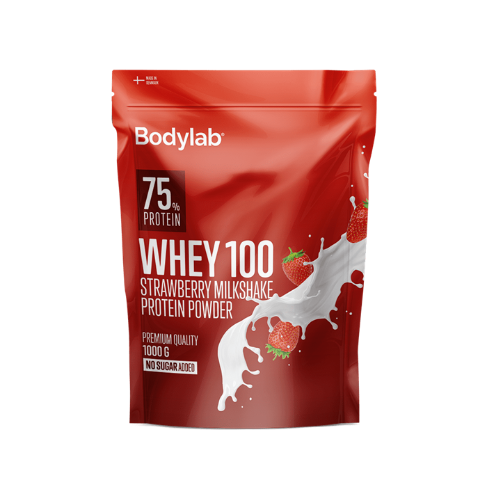 3: Bodylab Whey Proteinpulver - Strawberry Milkshake (1 kg)