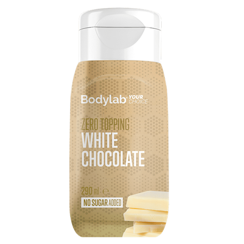 Saml op Illusion Fordøjelsesorgan Bodylab Zero Topping - Hvid chokolade (290 ml)