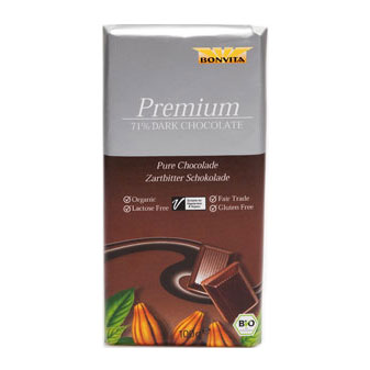 Billede af Chokolade mørk hasselnød 71% Ø 100 gr.