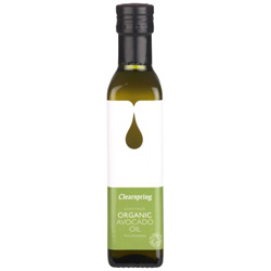 Se Clearspring Avocado olie Økologisk - 250 ml. hos Well.dk