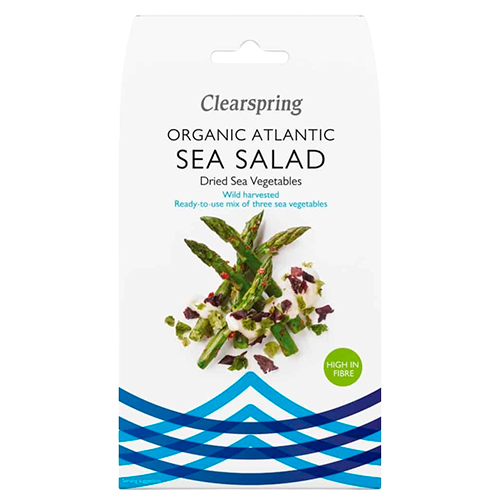 Se Clearspring Sea Salad tang Ø (dulse, sea lettuce, nori), 25g hos Well.dk