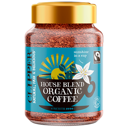 Clipper Instant Kaffe House Blend Fairtrade Ø (100 g)