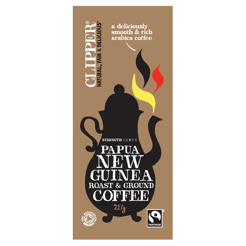 Billede af Clipper New Guinea Fairtrade Kaffe Papua malet Ø (227g) hos Well.dk