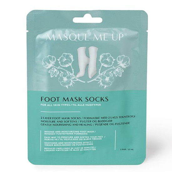 Miqura Flower Collection Foot Mask Socks (1 par)