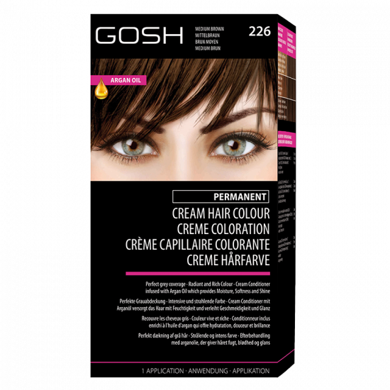 GOSH Cream Hair Colour Medium Brown 226
