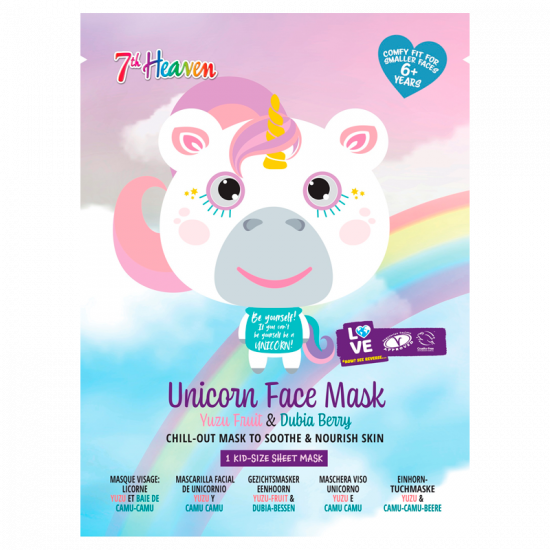 7th Heaven Unicorn Face Sheet Mask For Kids (1 stk)