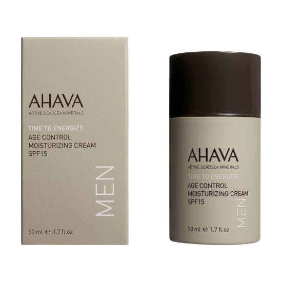 ahava men age control moisturizing cream spf 15 50 ml.