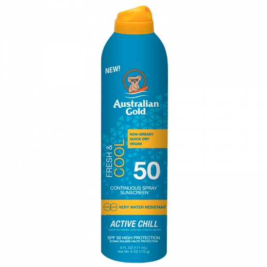 Australian Gold SPF 50 Cont. Spray Active Chill 177 ml