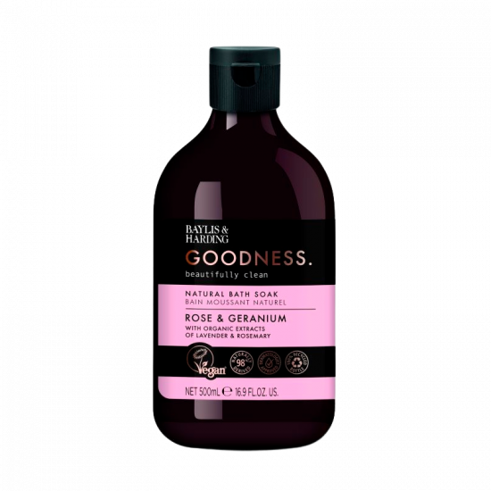 Baylis & Harding Goodness Rose & Geranium Bath Soak (500 ml)