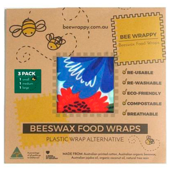 Bee Wrappy Beeswax Food Wraps (3 Pack)