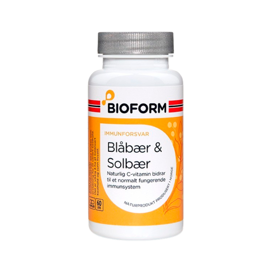 Bioform Blåbær & Solbær (60 kaps)