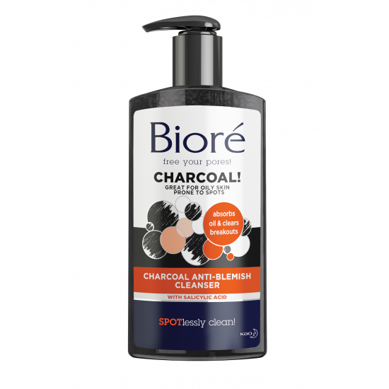 Bioré Anti Blemish Charcoal Cleanser 200 ml.