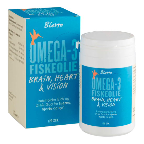 Biorto Omega-3 Fiskeolie (120 kaps)
