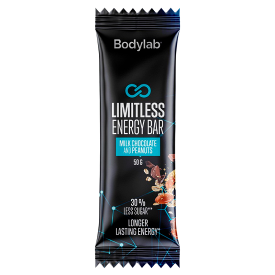 Bodylab Limitless Energy Bar Milk Chocolate & Peanuts (50 g)