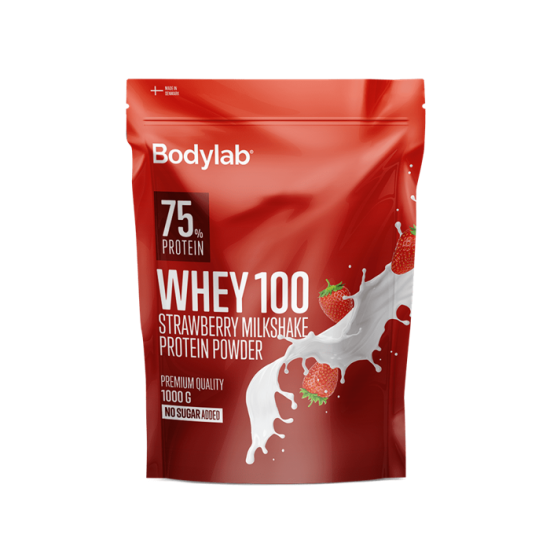 Bodylab Whey Proteinpulver - Strawberry Milkshake (1 kg)