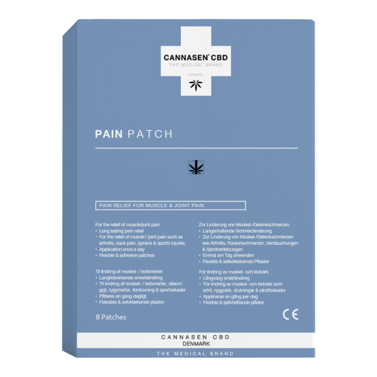 CANNASEN CBD Pain Patch Smerte plaster (8 stk)