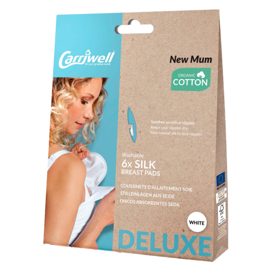 Carriwell Silk Breast Pads White (6 stk)