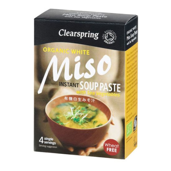 Clearspring Miso Soup Paste Hvid M. Tang Ø (4x15 g)