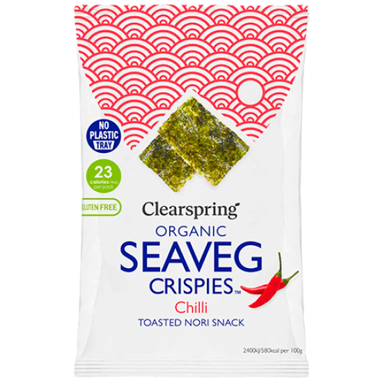 Clearspring Seaveg Crispies Chili Tang Chips Ø (4 g)