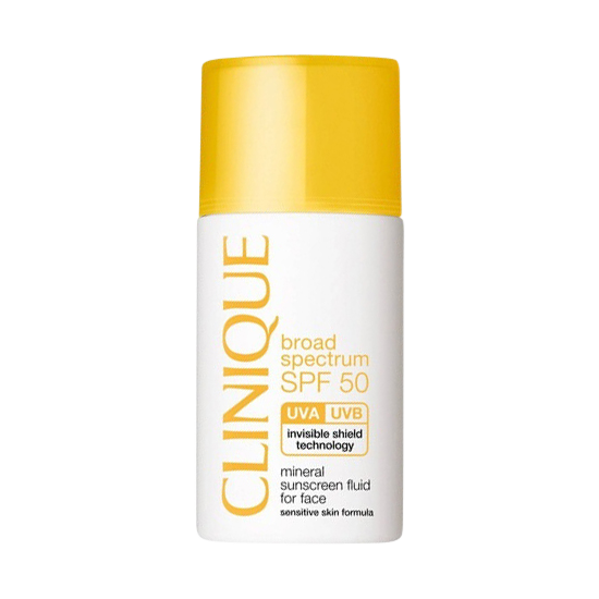 clinique spf 50 mineral sunscreen fluid for face