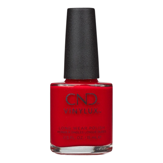 cnd vinylux weekly polish rouge red 15 ml.