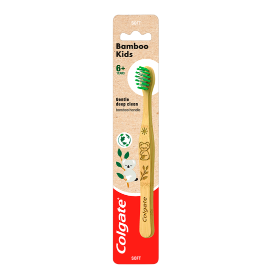 Colgate Tandbørste Bamboo Kids Soft 6+ (1 stk)
