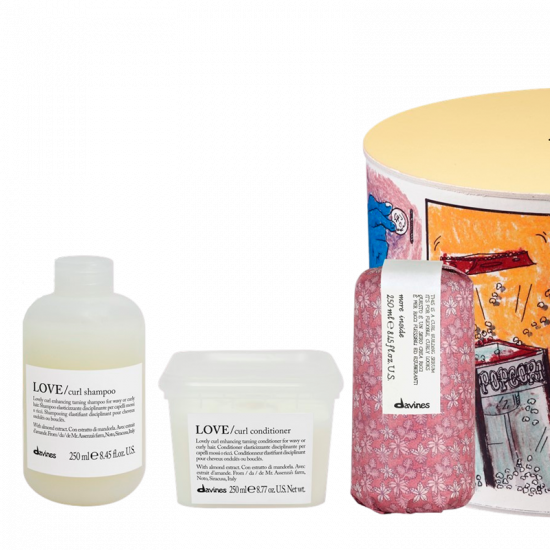 Davines Love Curl Shampoo Conditioner And Curl Building Serum Gift Set