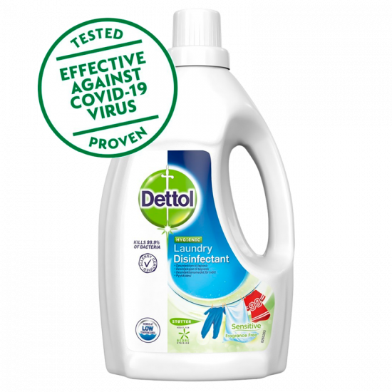 Dettol Desinfektion Tøjvask Sensitive Fragrance Free (1,5 l)