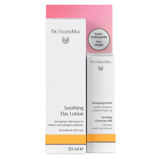Dr. Hauschka On-Pack Soothing Day Lotion + Soothing Cleansing Milk (1 sæt)